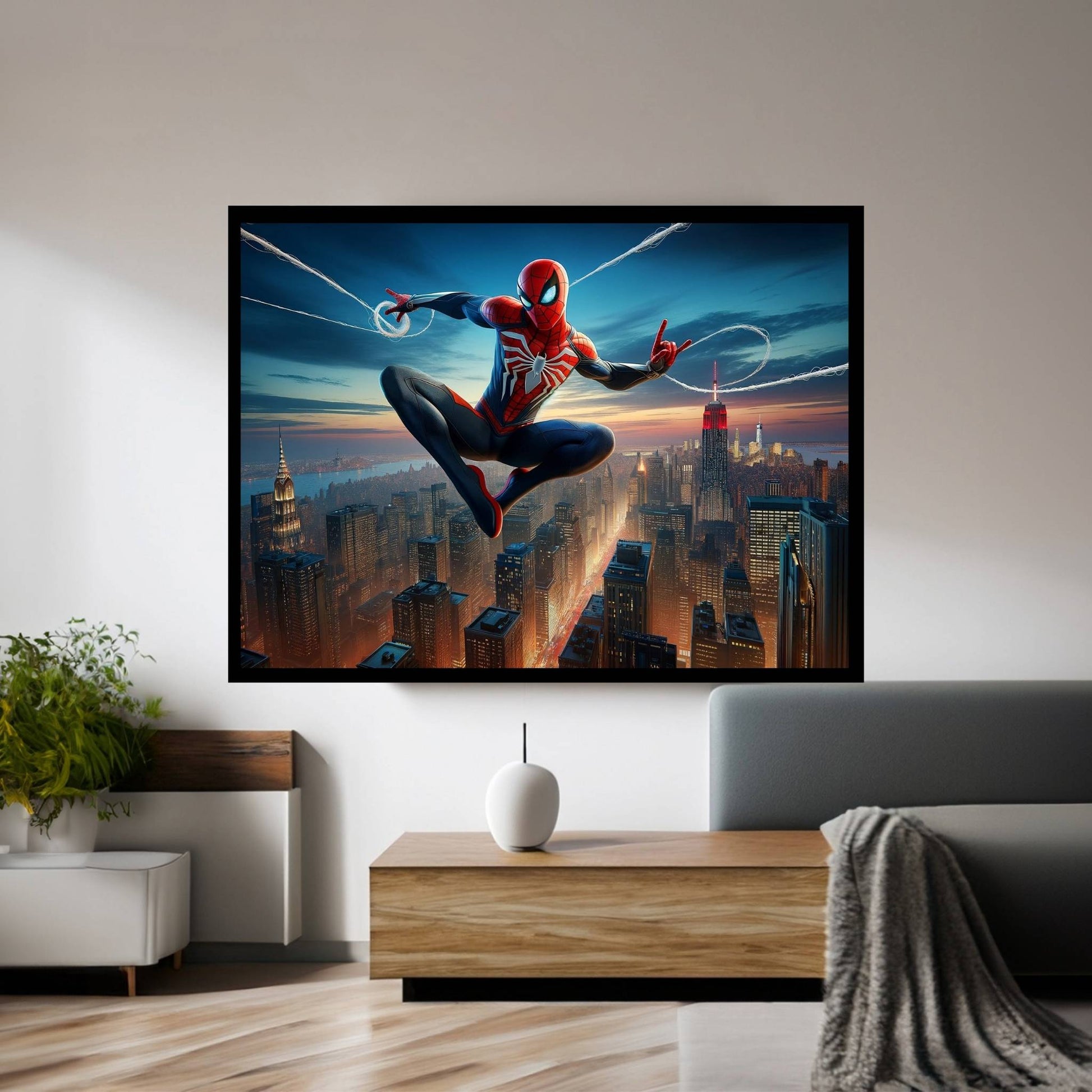 Spiderman Canvas Wall Art - Y Canvas