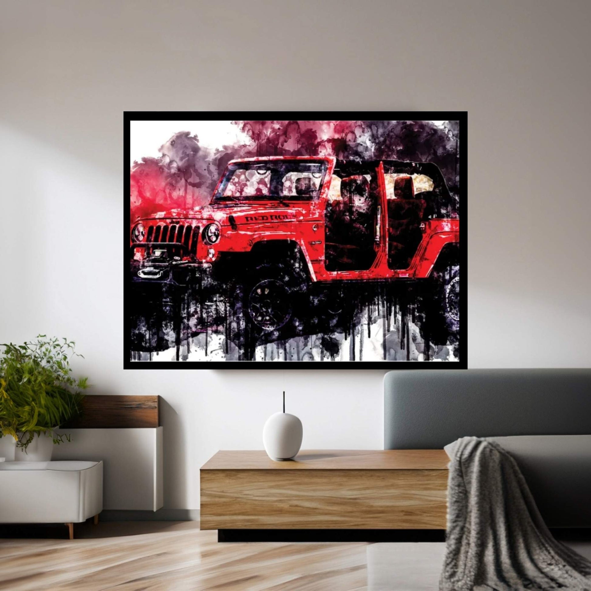 2017 Jeep Wrangler Red Rock Edition Canvas Wall Art - Y Canvas