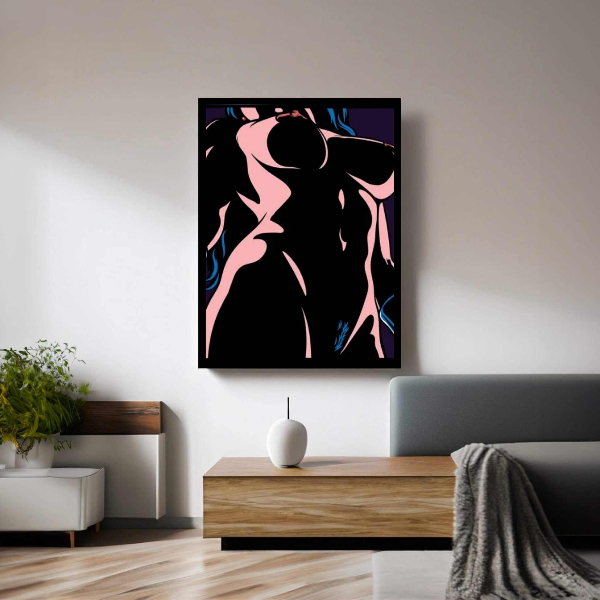 Bodies In The Dark II Canvas Wall Art - Y Canvas