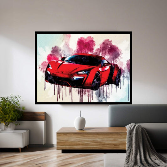 Hypercar Lykan Hypersport Lucan 2016 Sports Cars Canvas Wall Art - Y Canvas