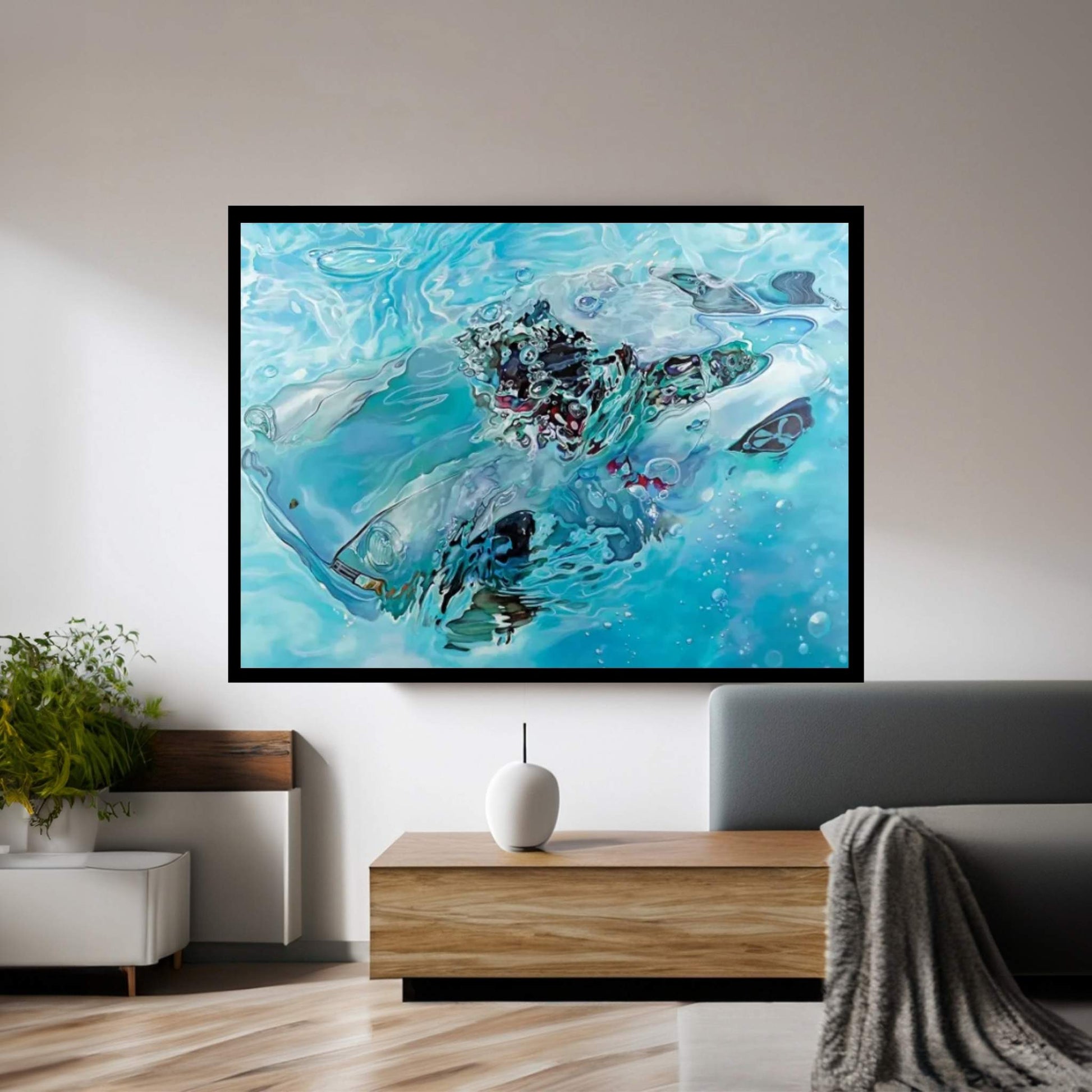 Chlorine IV Canvas Wall Art - Y Canvas