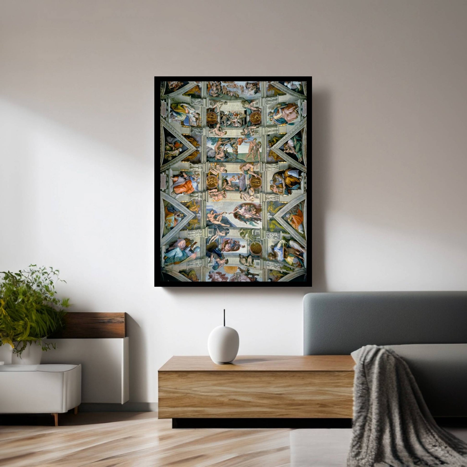 The Sistine Chapel Ceiling Canvas Wall Art - Y Canvas