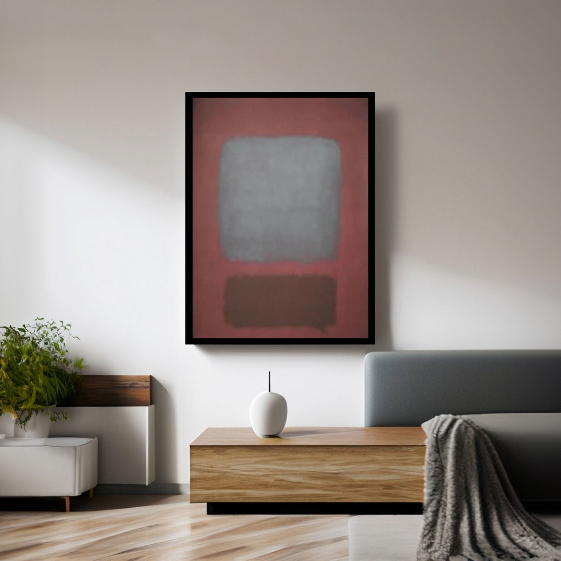 Mark Rothko Frame Canvas/Poster Art Reproduction, Rothko Reproduction, Modern Art Expressionism Painting - Y Canvas