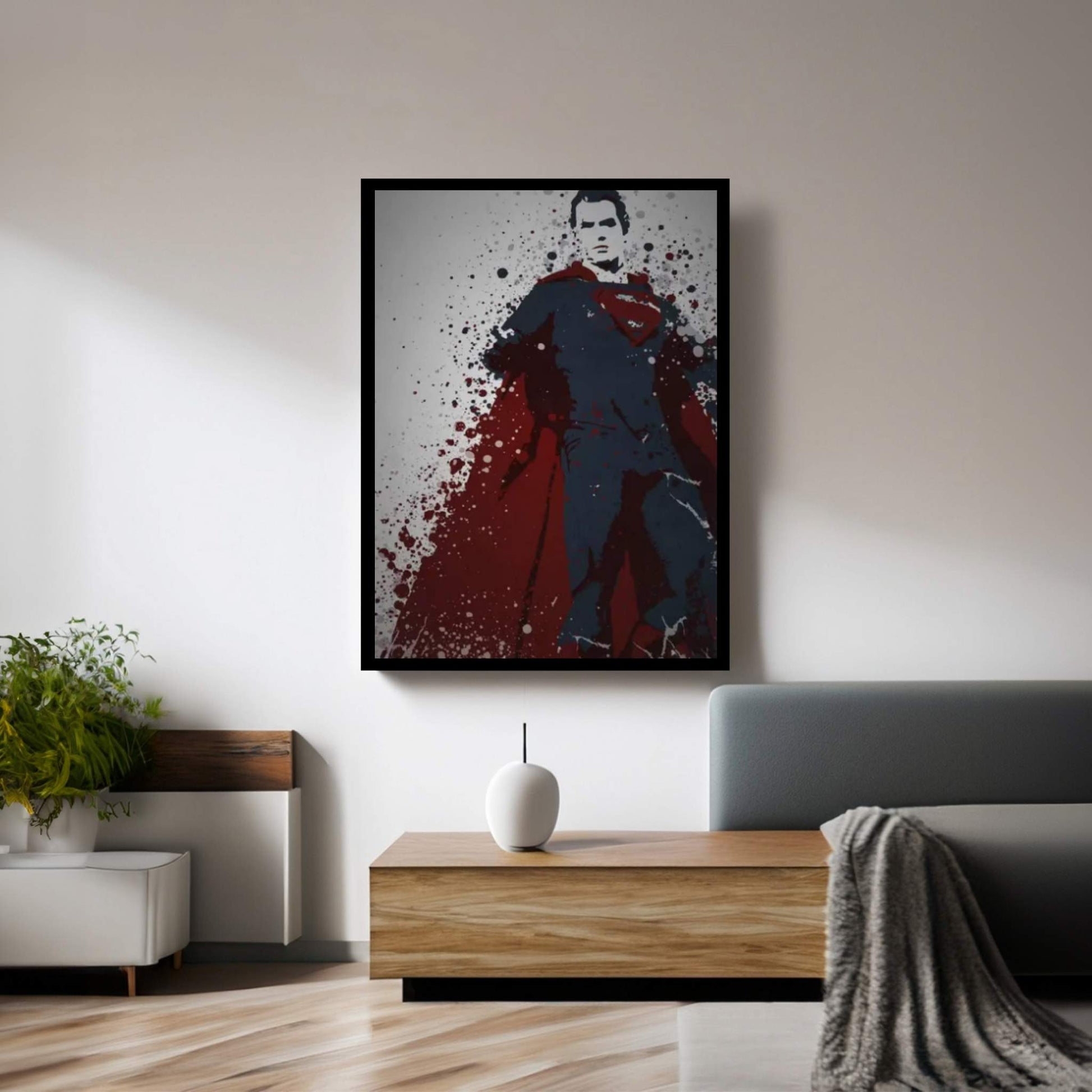 Man Of Steel Canvas Wall Art - Y Canvas