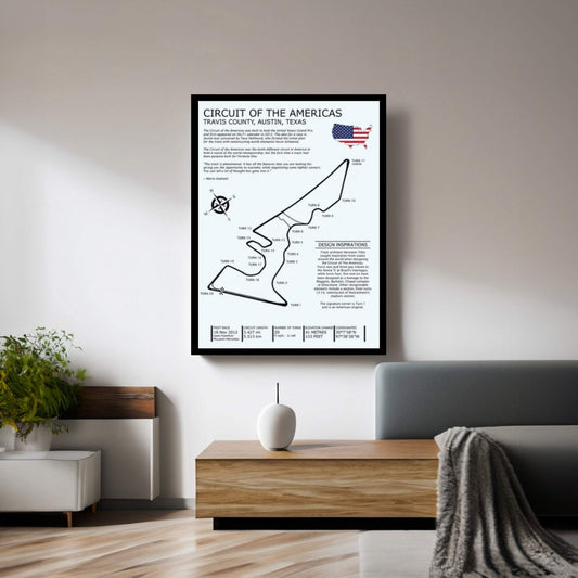 Circuit OfThe Americas Canvas Wall Art - Y Canvas