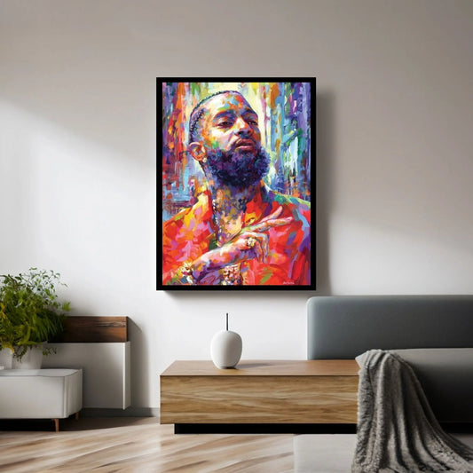 Nipsey Hussle Canvas Wall Art - Y Canvas