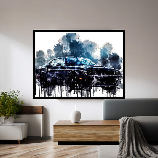 2017 Dodge Challenger TA Canvas Wall Art - Y Canvas