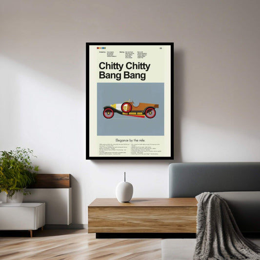 Chitty Chitty Bang Bang Canvas Wall Art - Y Canvas