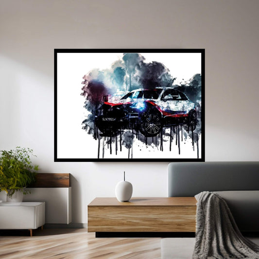 2017 Porsche Macan Turbo Performance Package Canvas Wall Art - Y Canvas