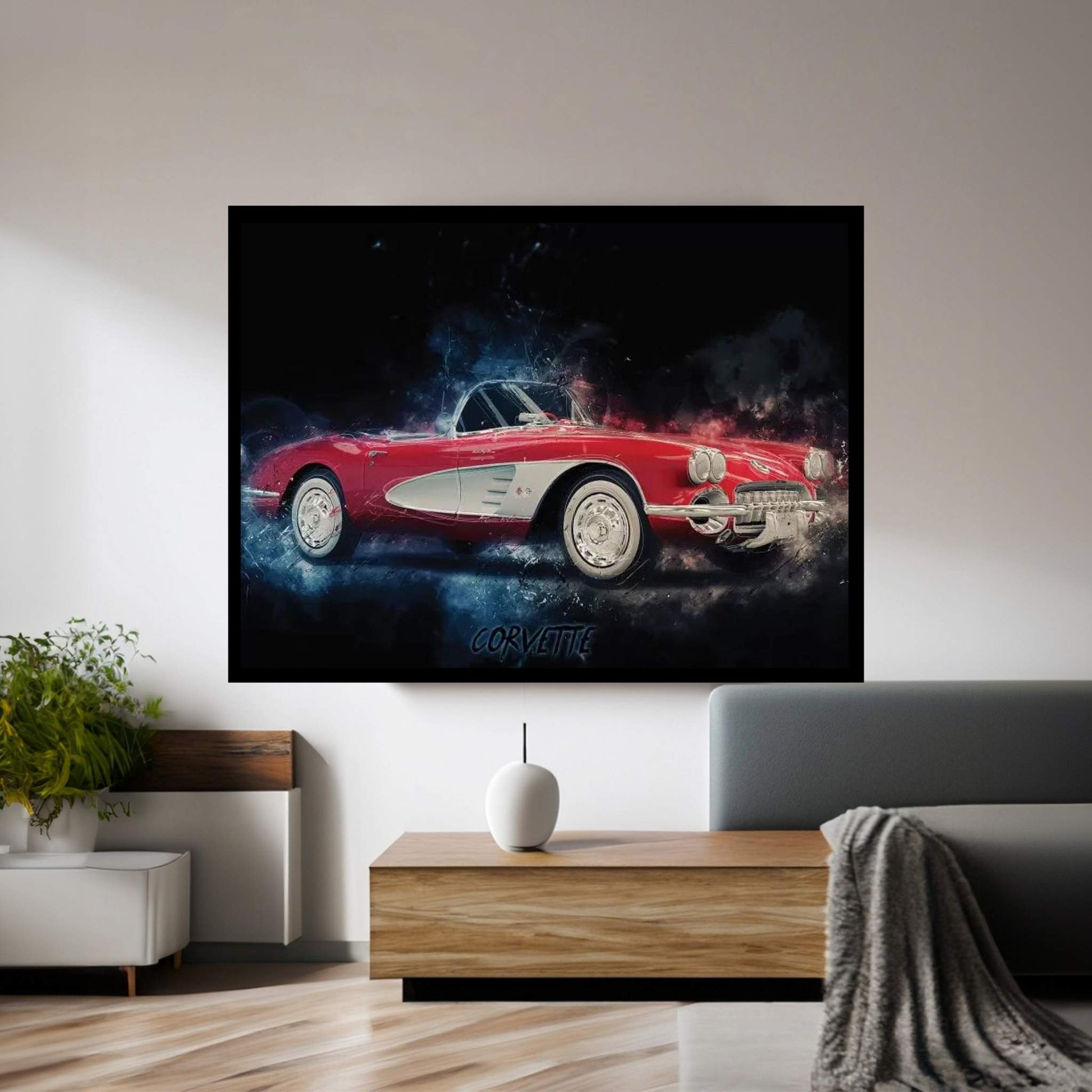 Corvette Canvas Wall Art - Y Canvas