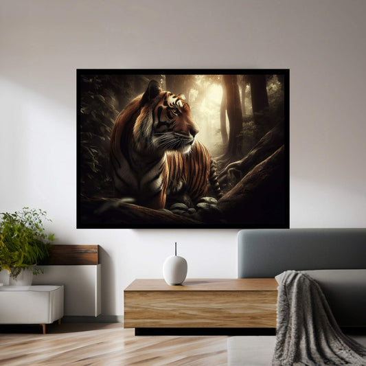 Tiger Canvas Print Art,Animal Wall Art, Canvas Wall Art - Y Canvas