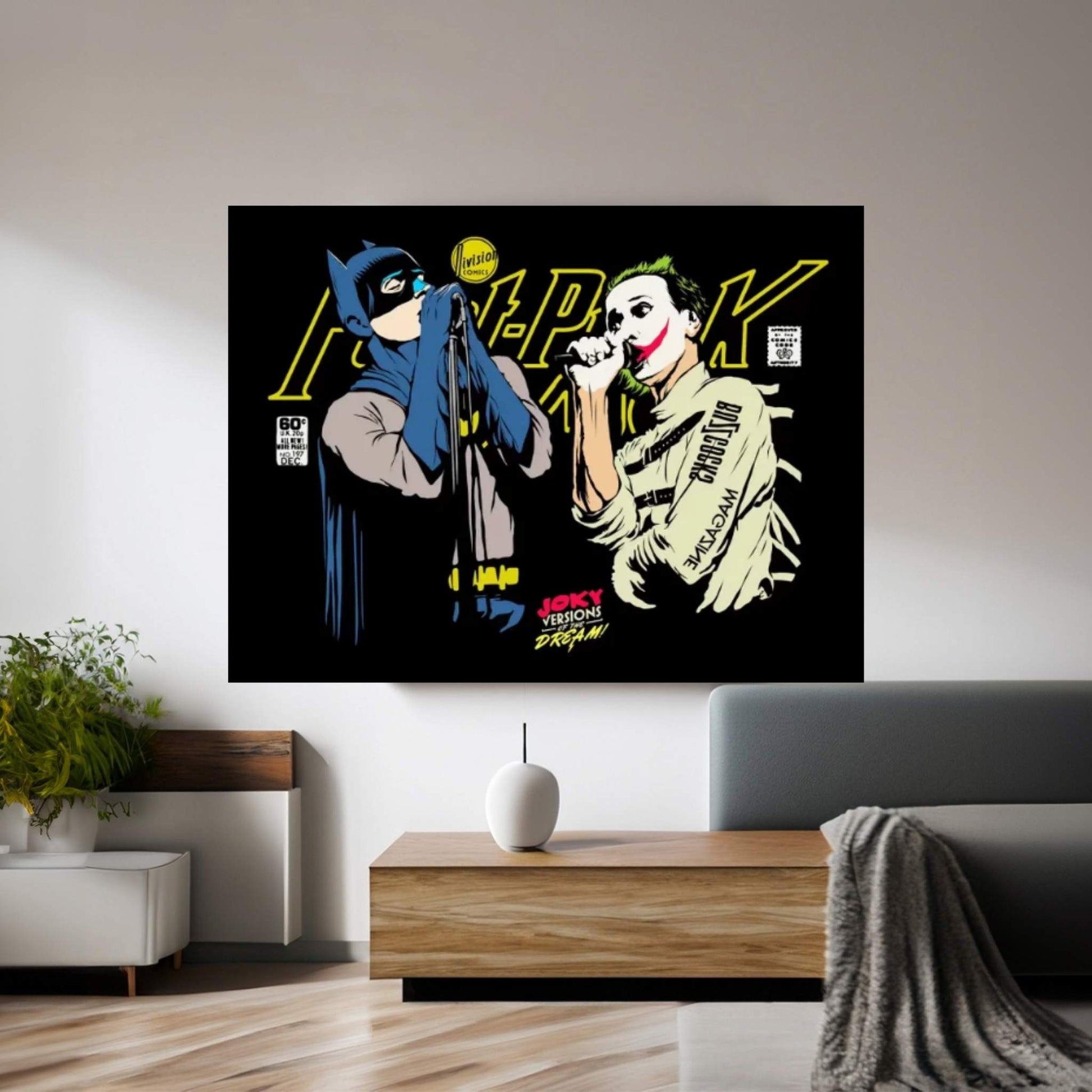 The Post-Punk Face-Off Canvas Wall Art - Y Canvas