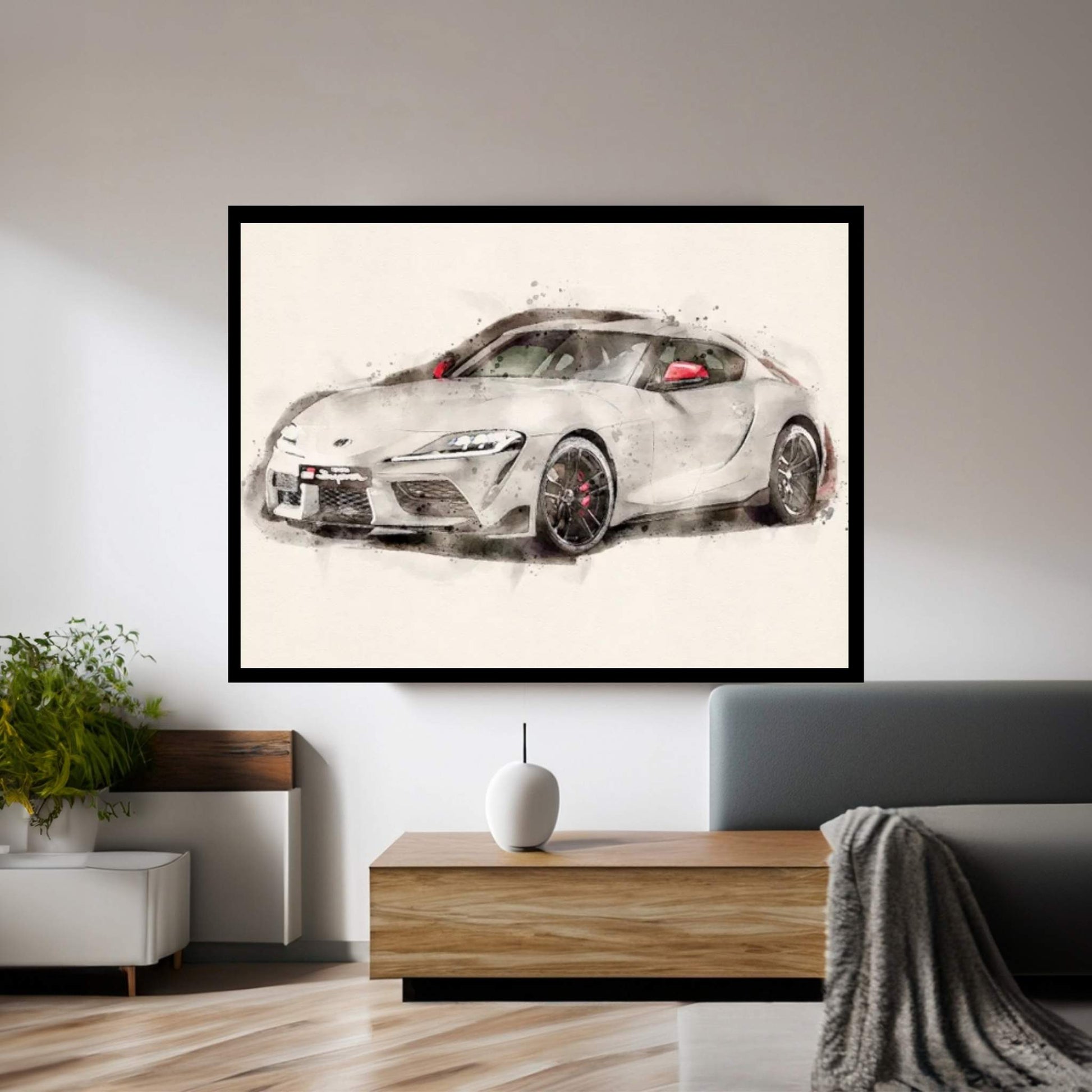 Toyota Supra-GR V II Canvas Wall Art - Y Canvas