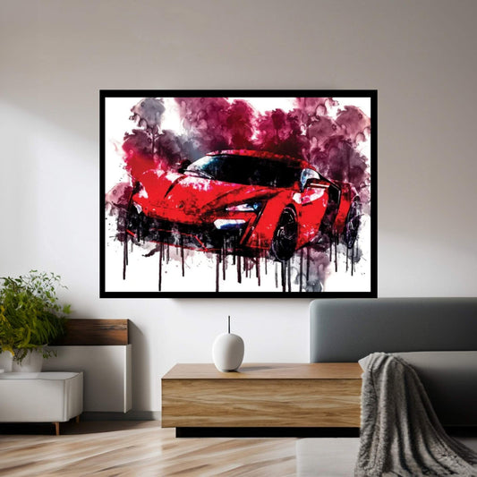 2017 W Motors Lykan Hypersport Canvas Wall Art - Y Canvas