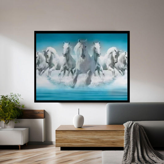 Horse Painting Large Canvas Art, Horse Decor Horse Oil Painting Poster Wall Art - Y Canvas