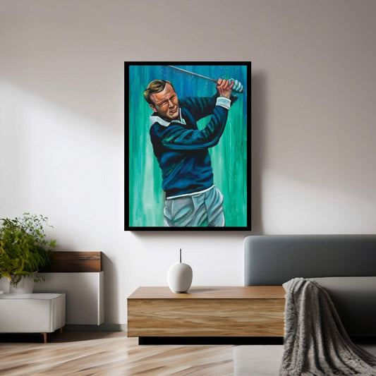 The King (Arnold Palmer) Canvas Wall Art - Y Canvas