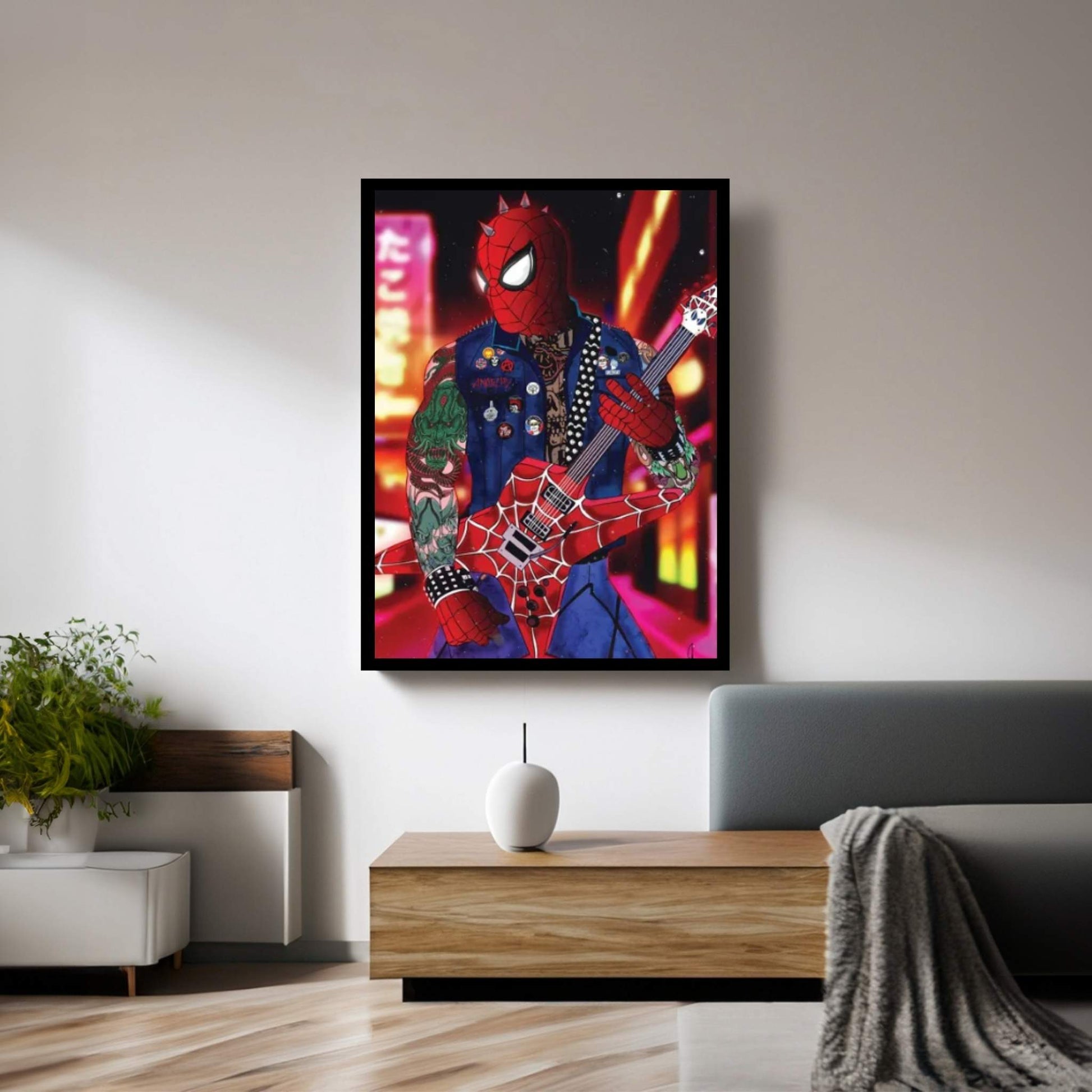 Spider Punk Canvas Wall Art - Y Canvas