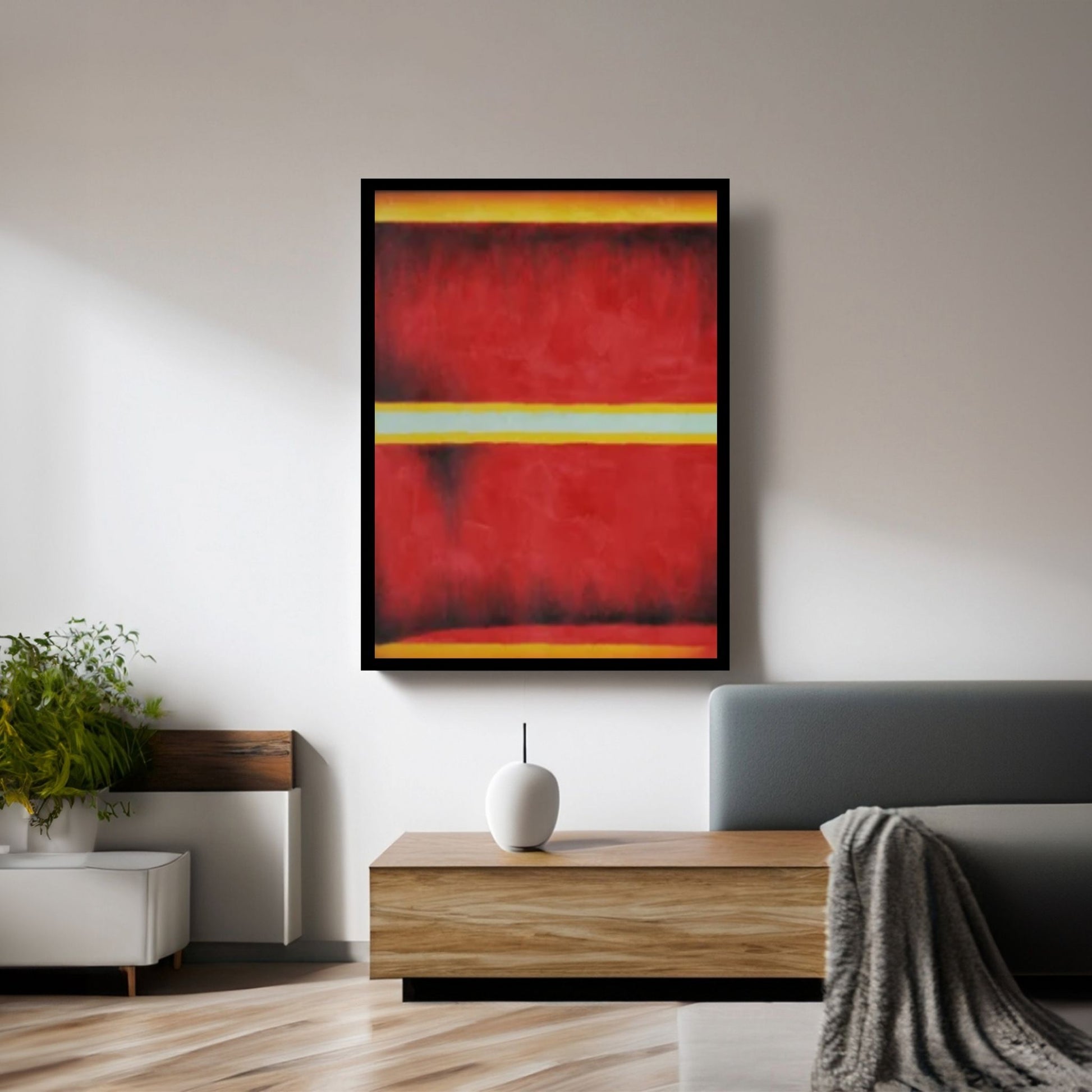 Mark Rothko Frame Canvas/Poster Art Reproduction, Rothko Reproduction, Modern Art Expressionism Painting - Y Canvas