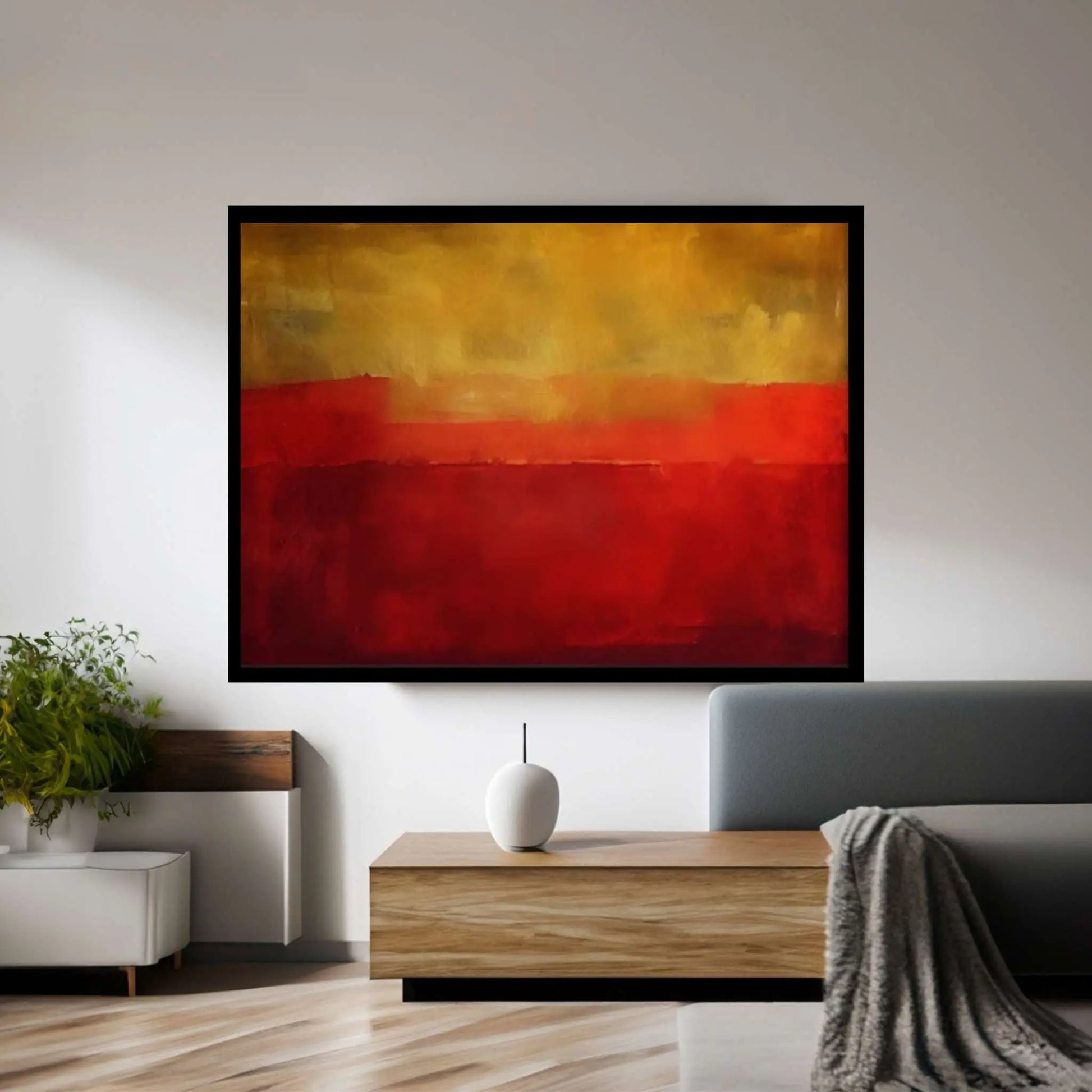 Mark Rothko Frame Canvas/Poster Art Reproduction, Rothko Reproduction - Y Canvas