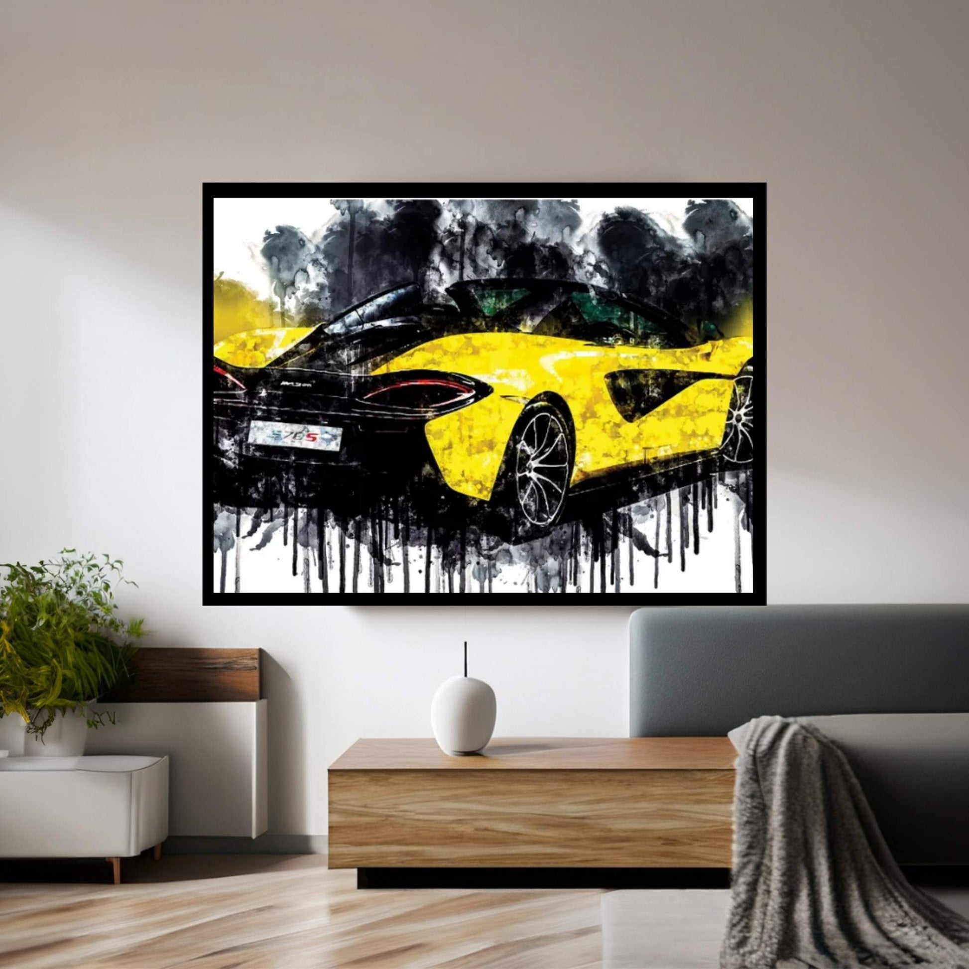 2017 McLaren 570S Spider Canvas Wall Art - Y Canvas