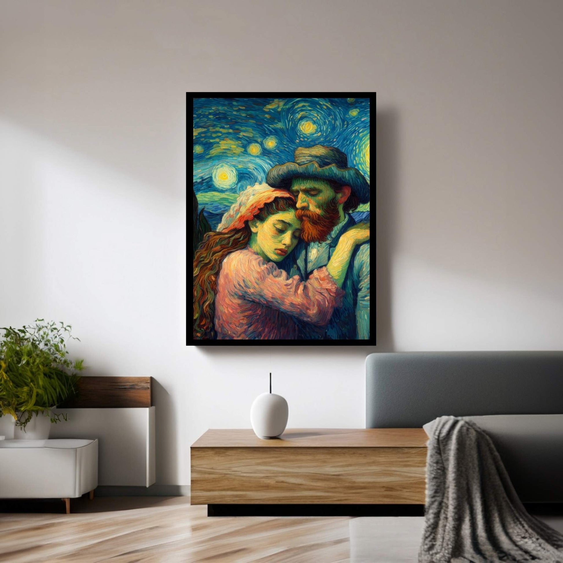 Van Gogh Love Reproduction Canvas Wall Art - Y Canvas