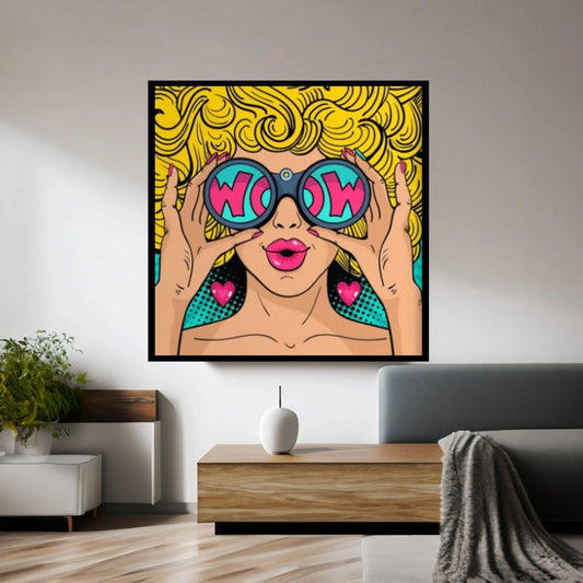 Pop Art Woman Wall Art, Comic Pop Art, Retro Comic - Y Canvas