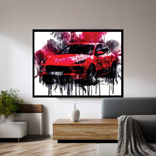 2017 Porsche Macan GTS Canvas Wall Art - Y Canvas