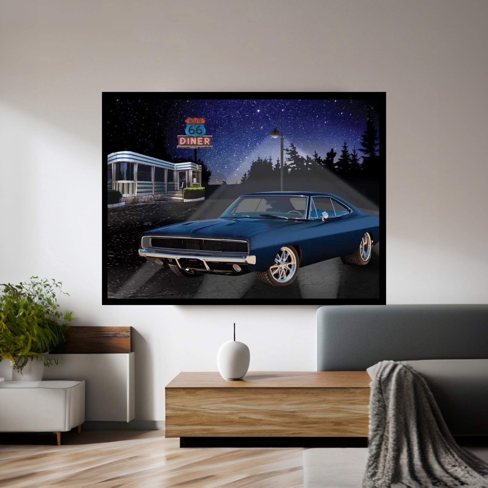 66 Muscle I Canvas Wall Art - Y Canvas