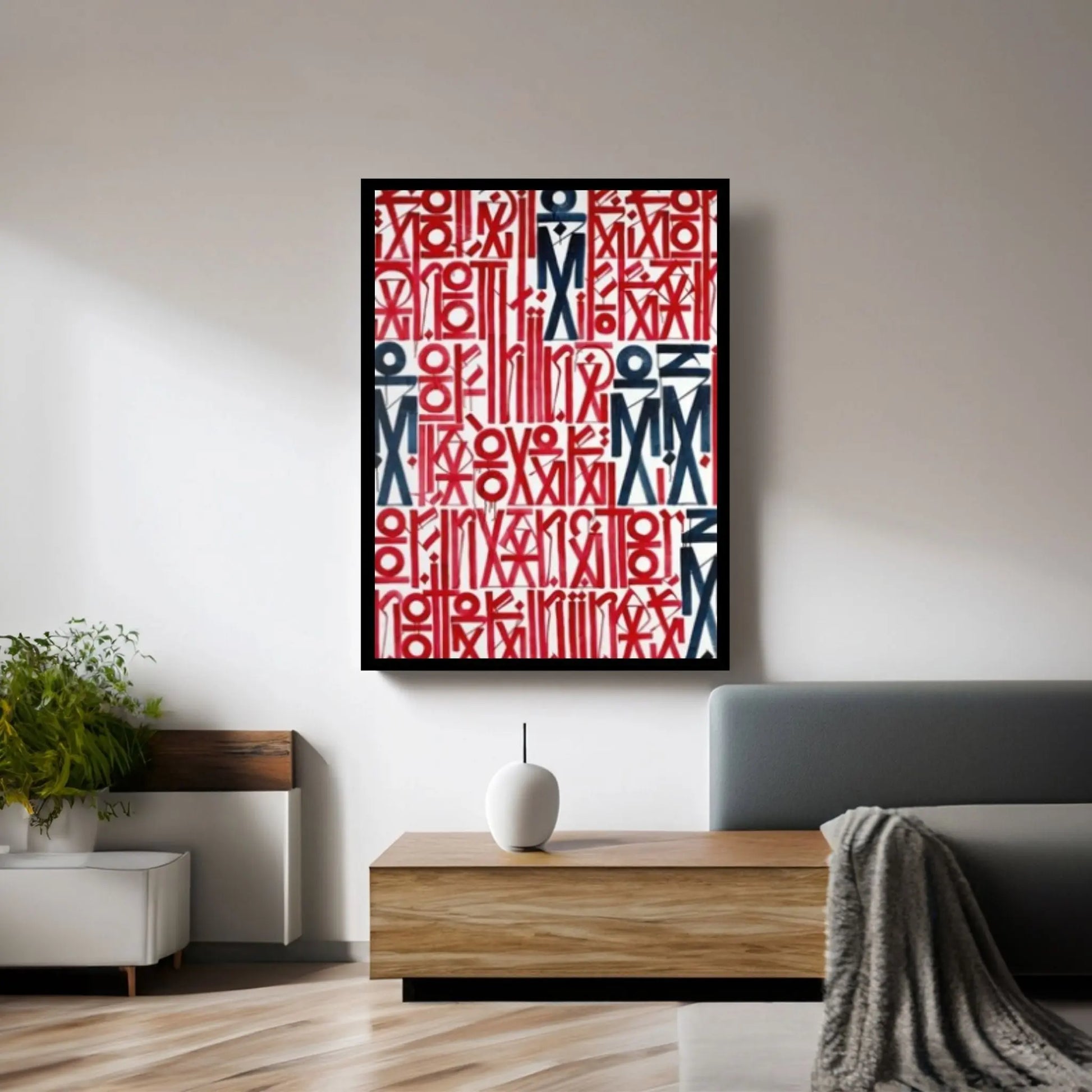 Abstract Retna Wall Art Graffiti American Black & White Reproduction Painting Wall Art - Y Canvas