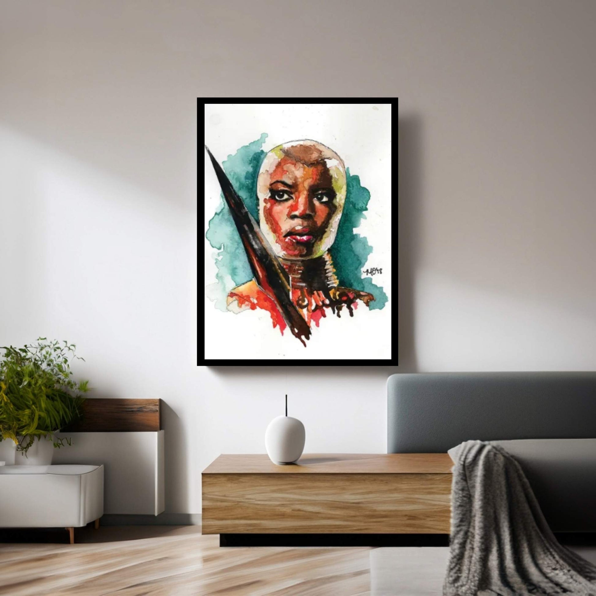 Okoye - Black Panther Canvas Wall Art - Y Canvas