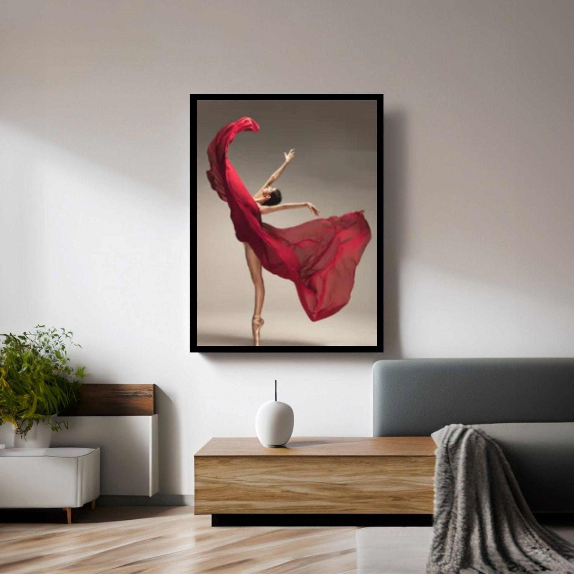 Large Ballerina Canvas Painting, Dancing Girl Oil Painting - Y Canvas