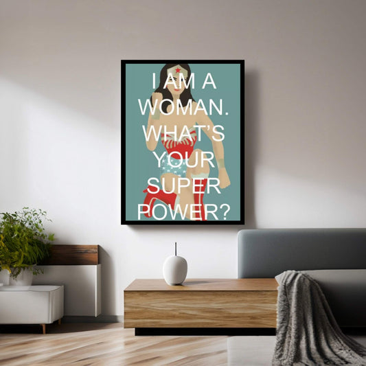 Wonder Woman Canvas Wall Art - Y Canvas