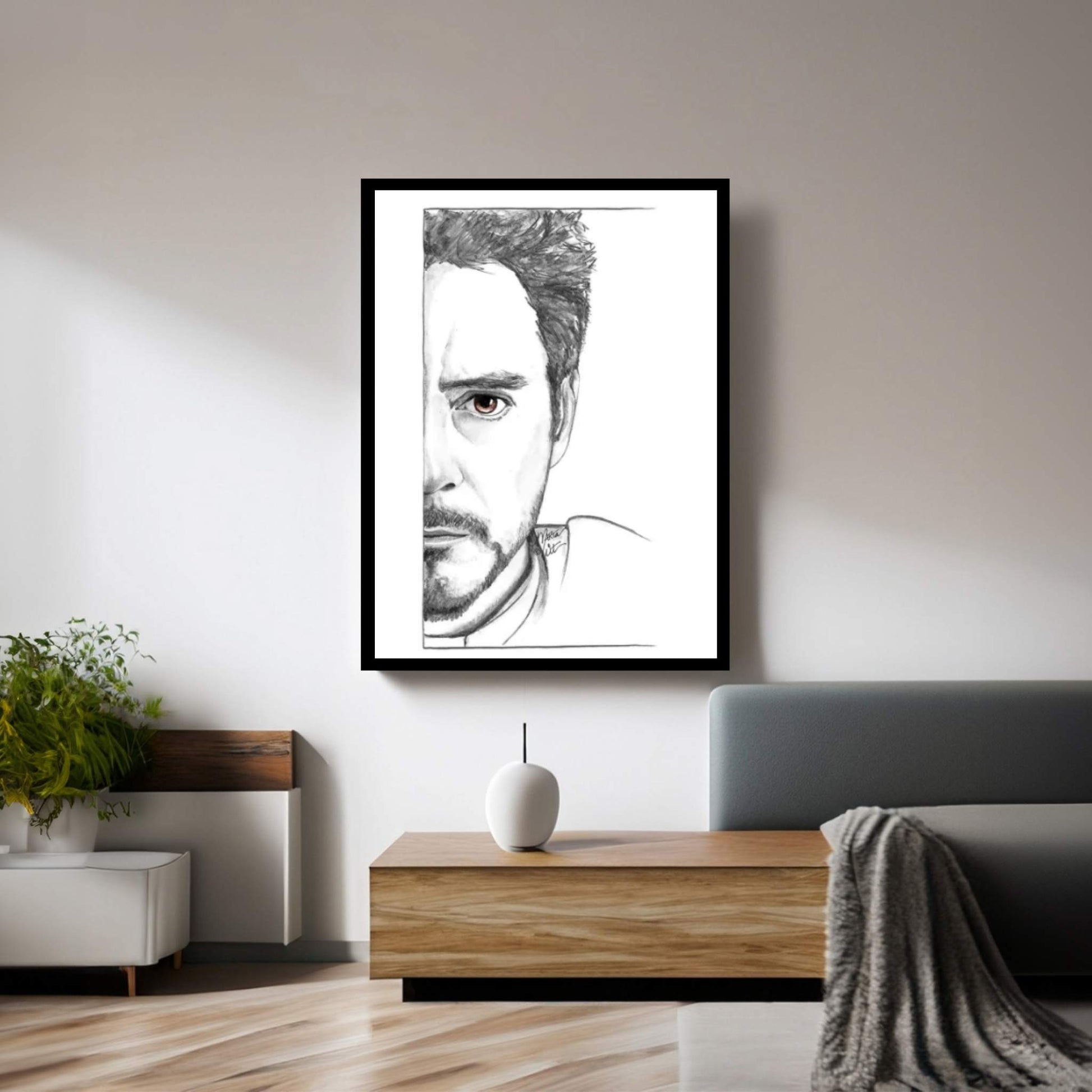 Tony Stark Canvas Wall Art - Y Canvas