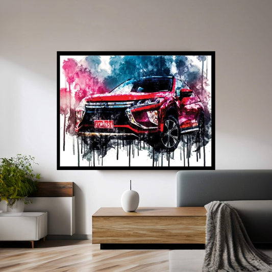 Car 2018 Mitsubishi Eclipse Cross Exceed Canvas Wall Art - Y Canvas