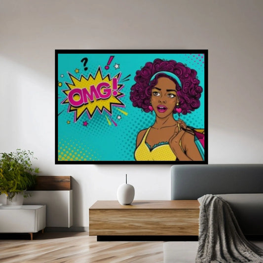 Pop Art Woman Wall Art, Comic Pop Art, Retro Comic - Y Canvas