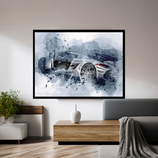 Koenigsegg Jesko Hypercar Exterior Canvas Wall Art - Y Canvas