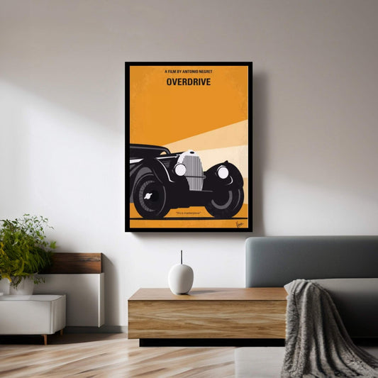 My Overdrive Minimal Movie Poster Canvas Wall Art - Y Canvas