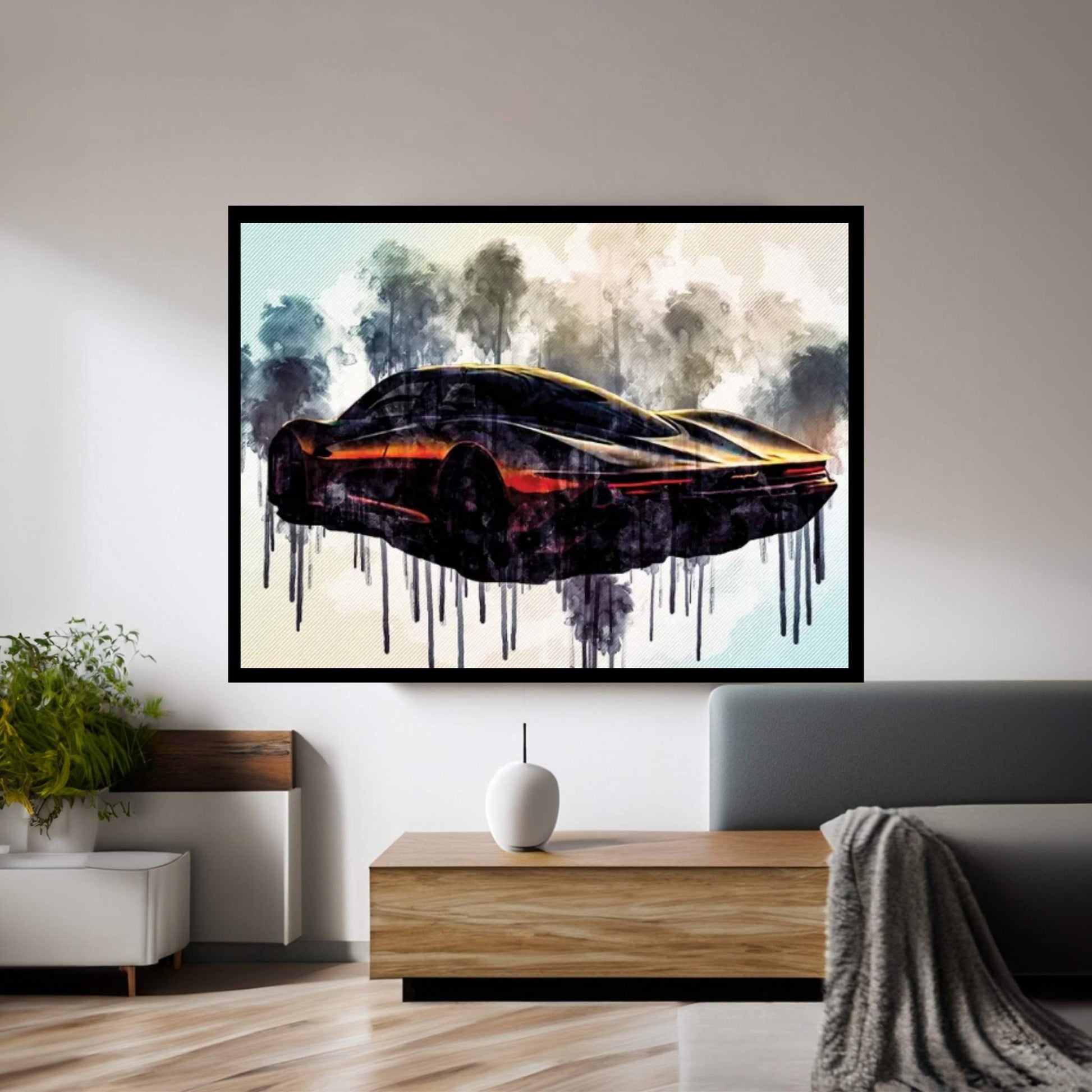 2020 Mclaren Speedtail Exterior Rear View Hypercar Canvas Wall Art - Y Canvas