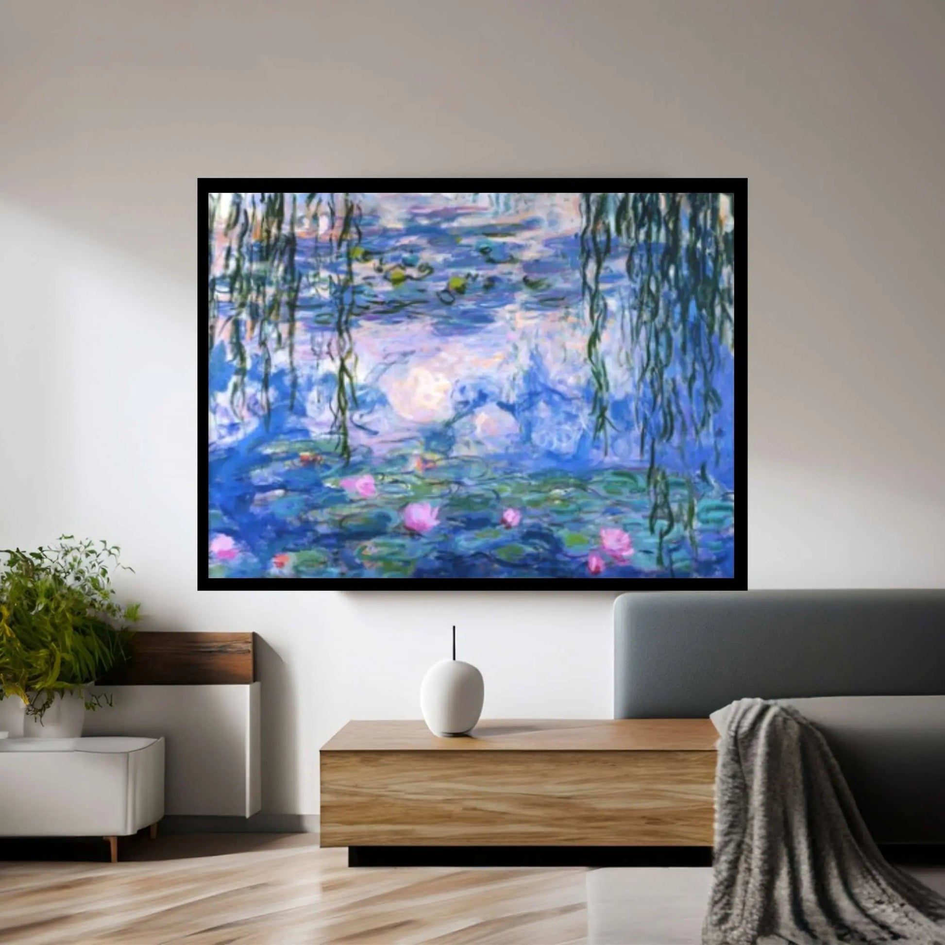 Claude Monet : Water Lilies Nympheas (1919) Canvas Wall Art Print Poster - Y Canvas