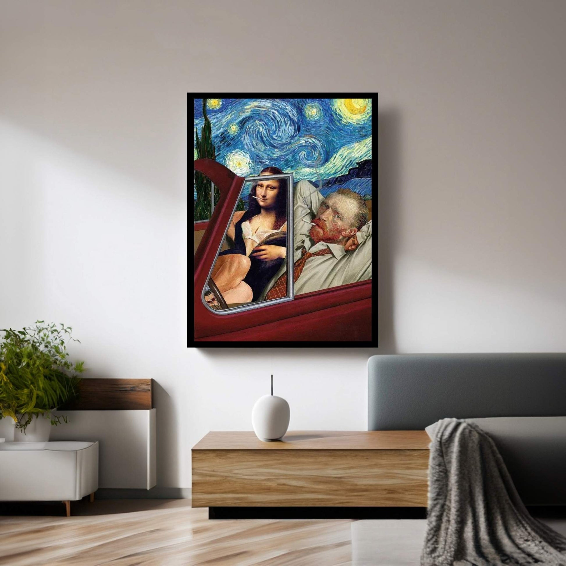 Starry Night Canvas Wall Art - Y Canvas