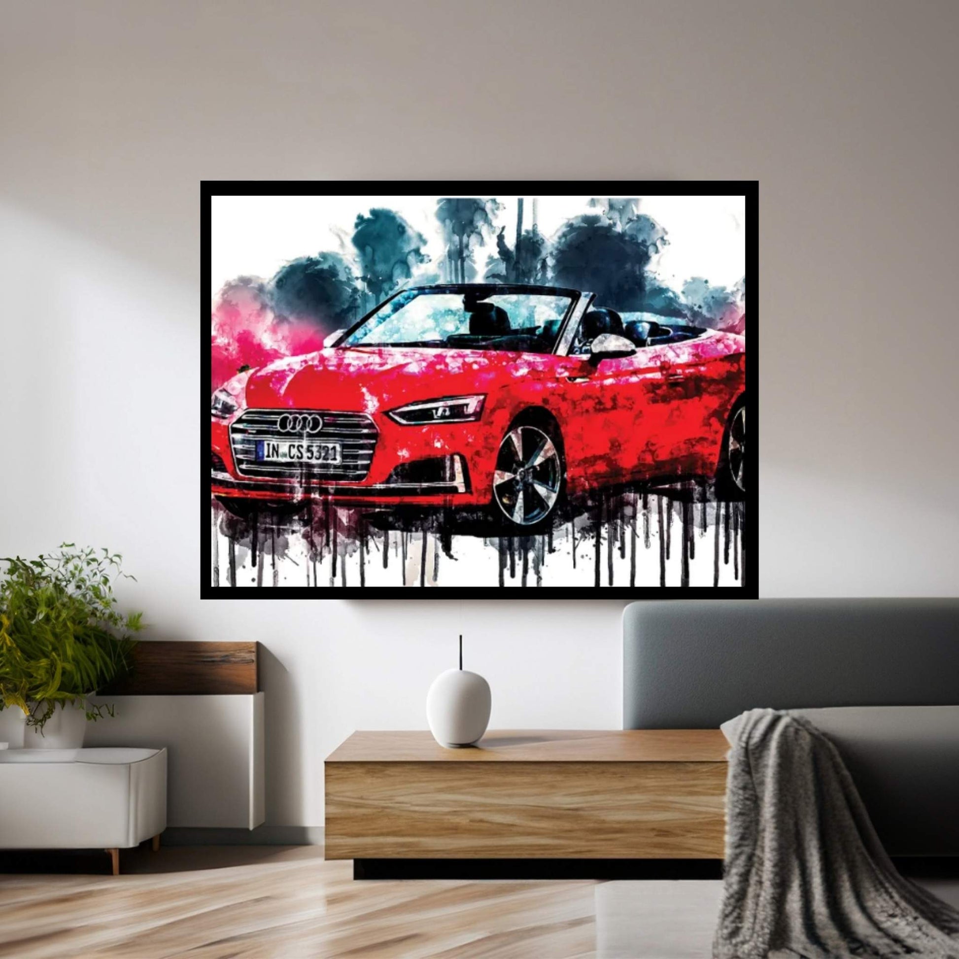 2017 Audi S5 Cabriolet Canvas Wall Art - Y Canvas