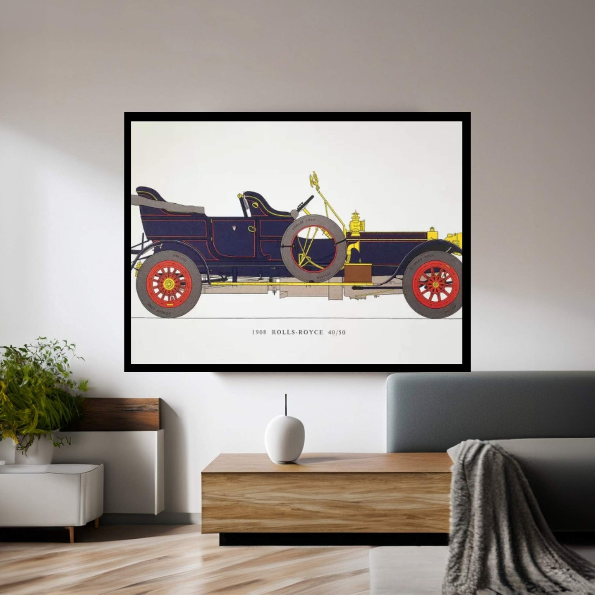 Auto: Rolls-Royce, 1908 Canvas Wall Art - Y Canvas