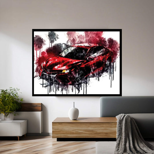 Car 2018 Toyota Camry SE Canvas Wall Art - Y Canvas