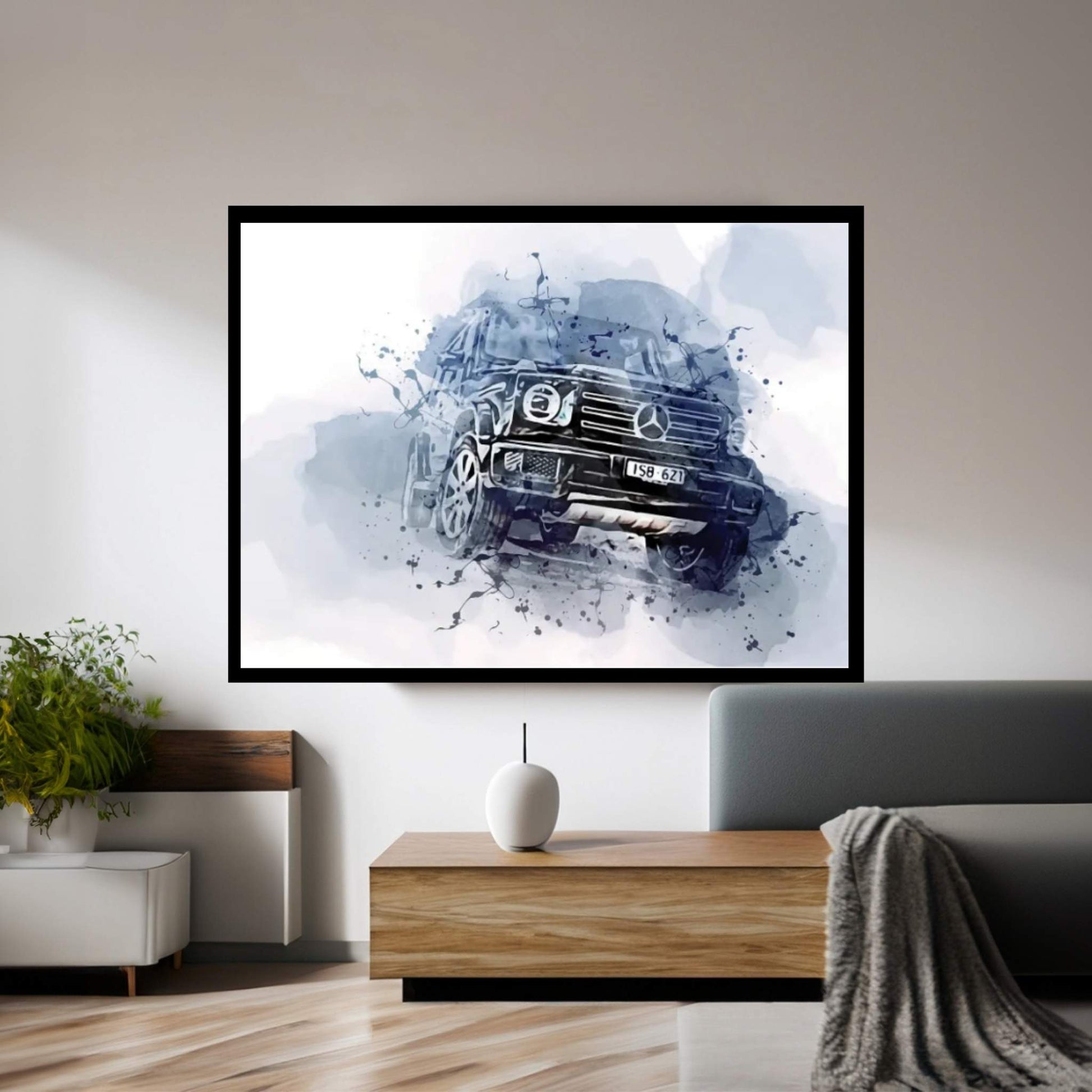 Mercedes-Benz G 400 D 2021 Canvas Wall Art - Y Canvas