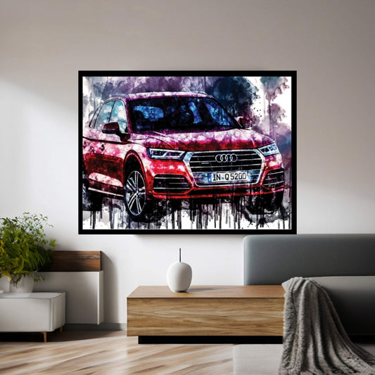 Car 2017 Audi Q5 Canvas Wall Art - Y Canvas