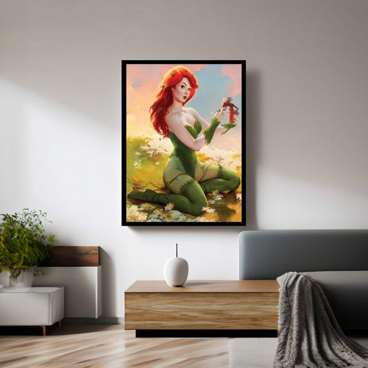 Poison Ivy And Baby Groot Canvas Wall Art - Y Canvas