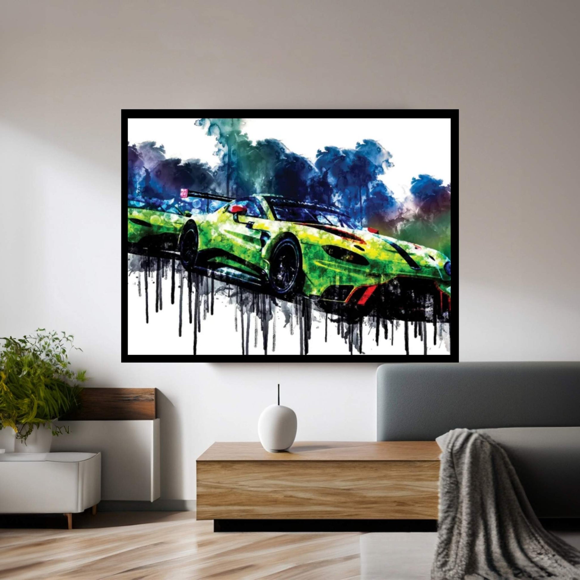 2018 Aston Martin Vantage GTE Canvas Wall Art - Y Canvas