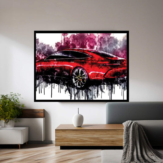 2017 Mercedes AMG GT Concept Vehicle CLXXXVII Canvas Wall Art - Y Canvas