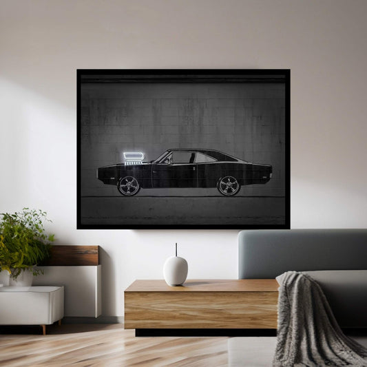 Charger Canvas Wall Art - Y Canvas