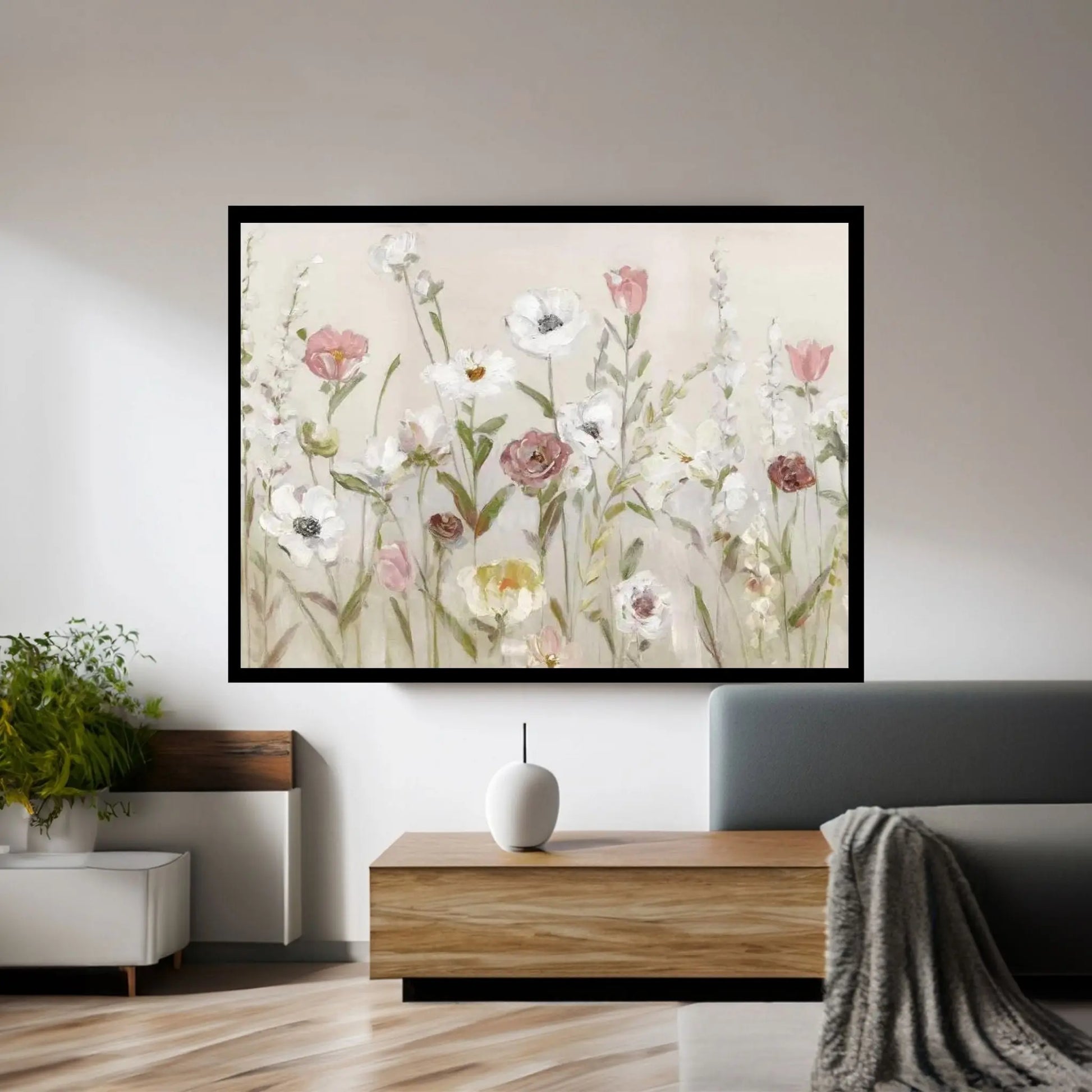 Bloomin Around Canvas Wall Art - Y Canvas